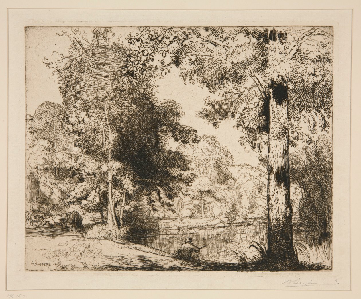 Banks of the Vie (Vendee) by Auguste Lepere