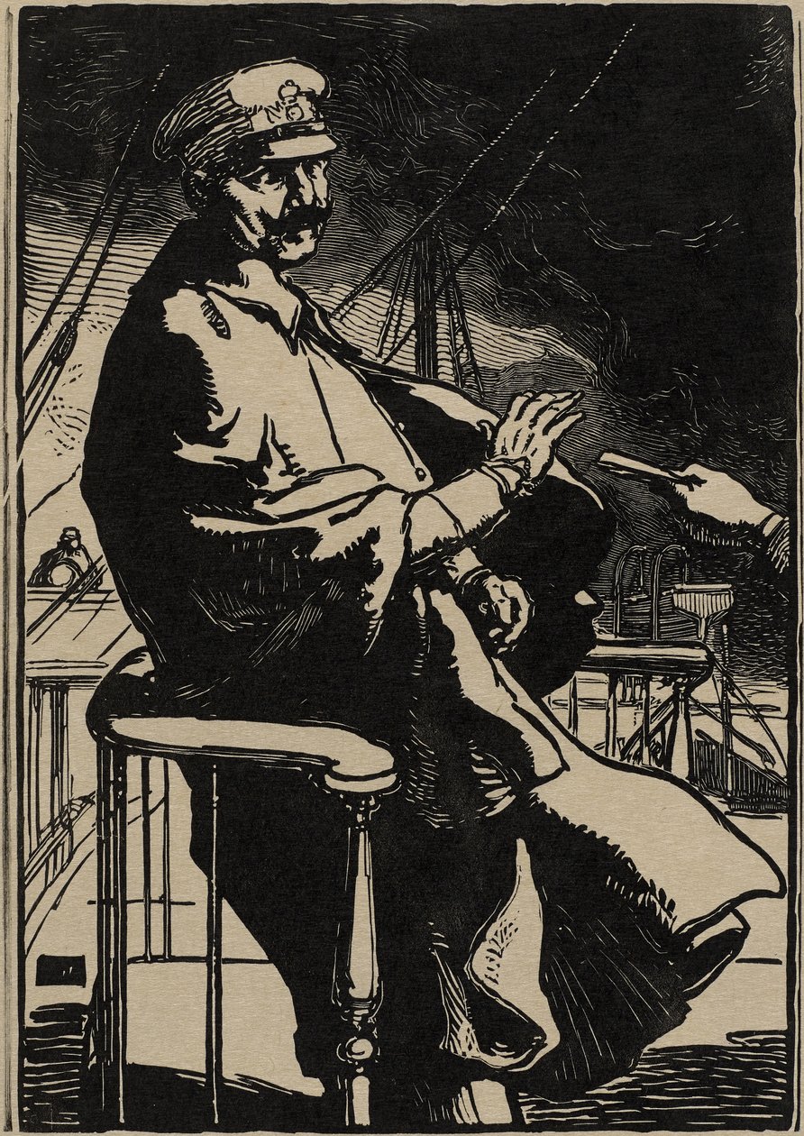 Emperor Wilhelm on his Yacht by Auguste Lepere