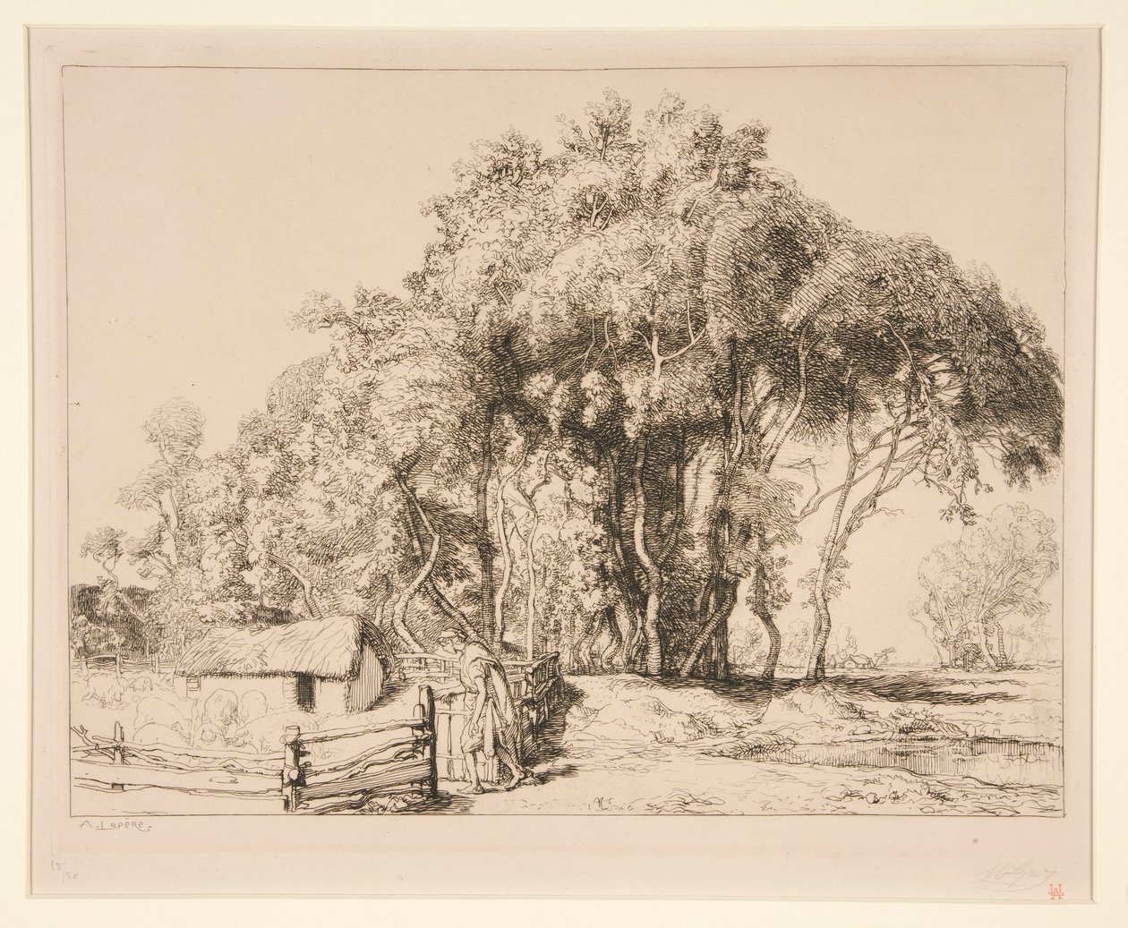 L by Auguste Lepere