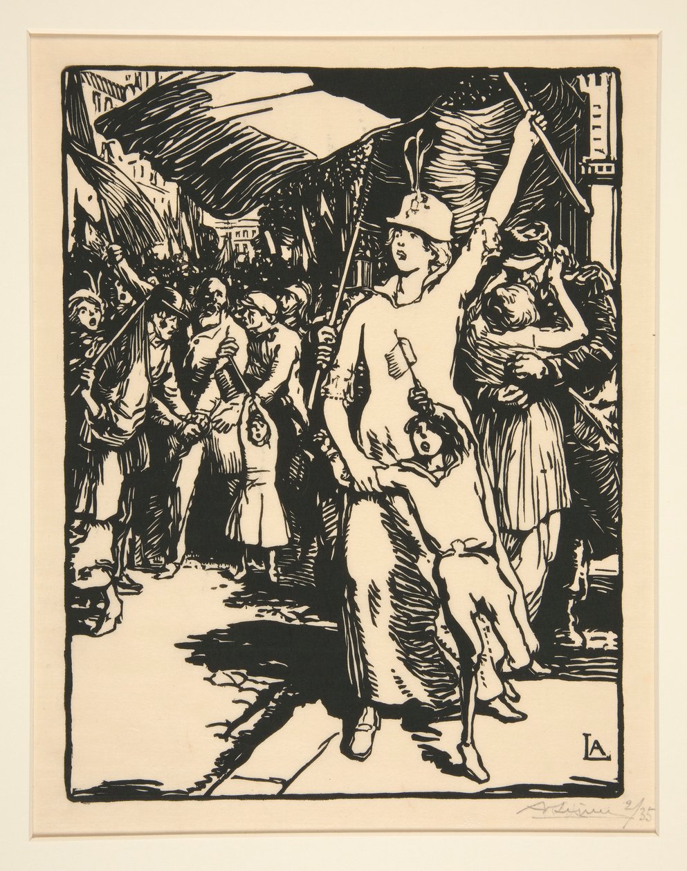 War is Declared, from La Guerre de 1914, first series, no. 8 by Auguste Lepere