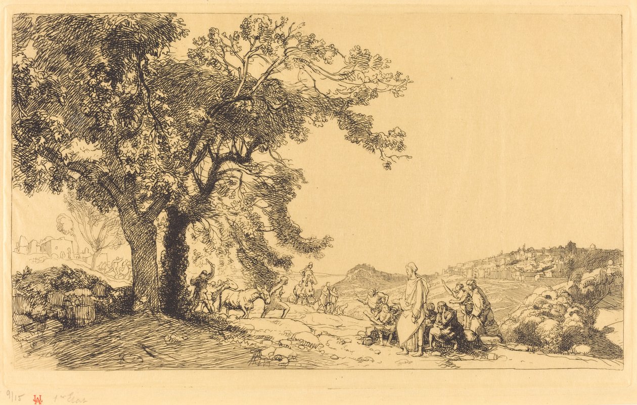 Christ on Palm Sunday Morning by Auguste Lepere