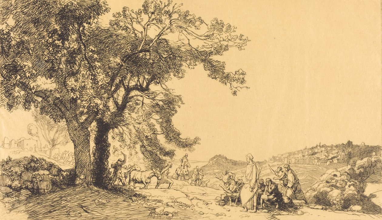 Christ on Palm Sunday Morning by Auguste Lepere
