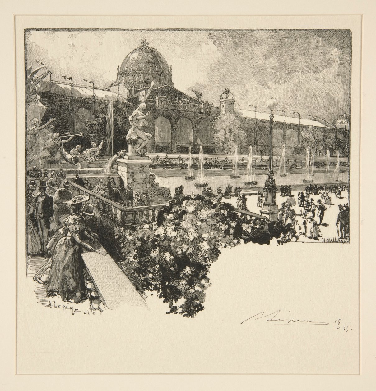 The Palace of Liberal Arts, Exterior by Auguste Lepere