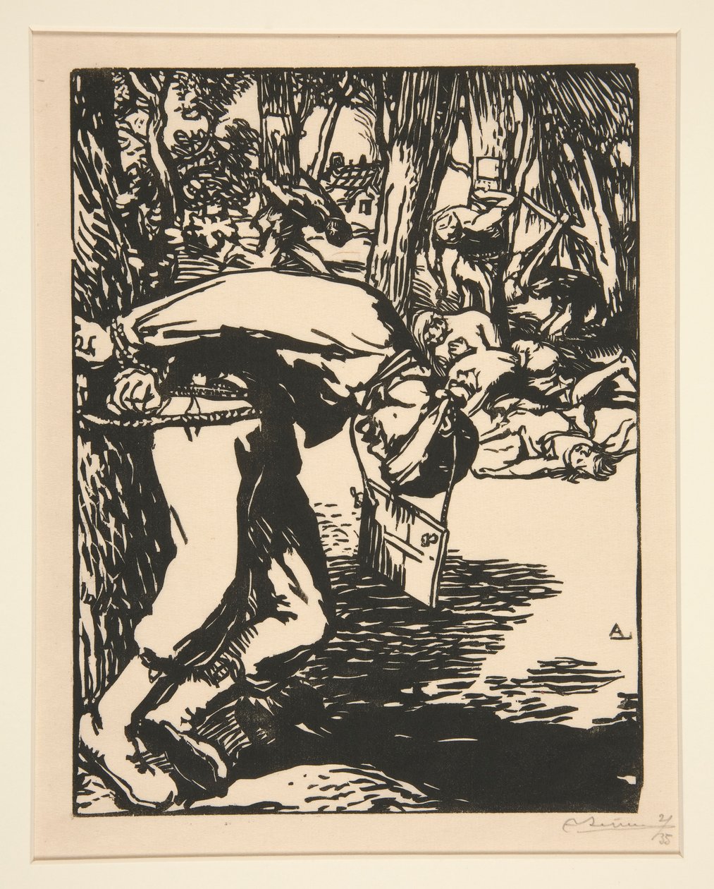 Sharpshooters, from The War of 1914, First Series, No. 11 by Auguste Lepere