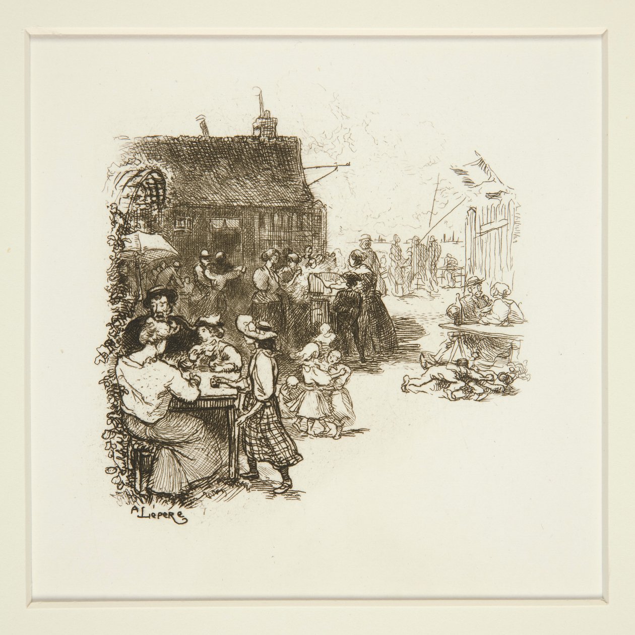 Outdoor Festival by Auguste Lepere
