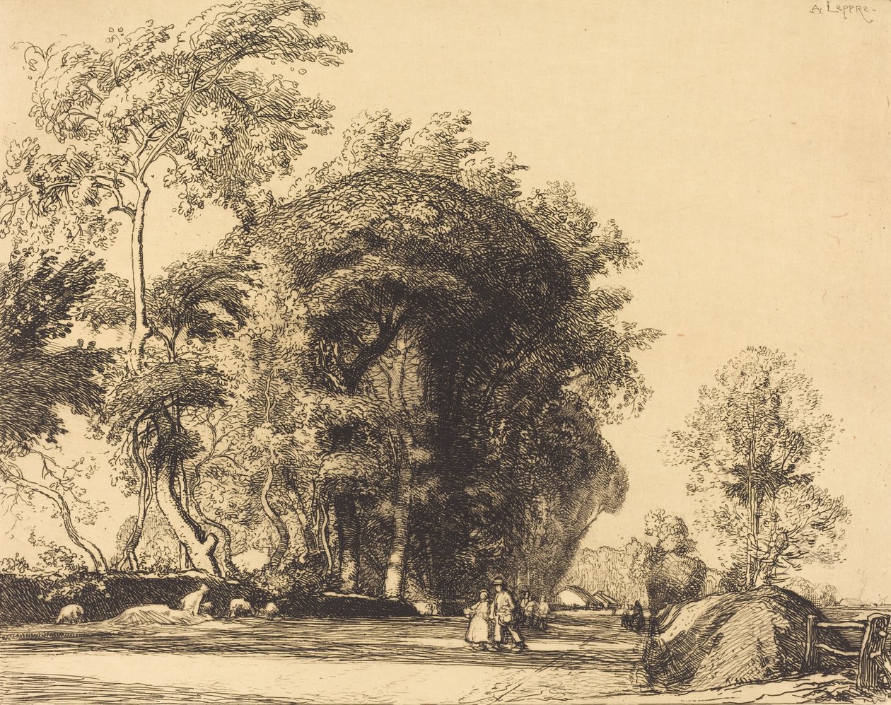 Path from St.-Gilles, St.-Jean-de-Monts by Auguste Lepere
