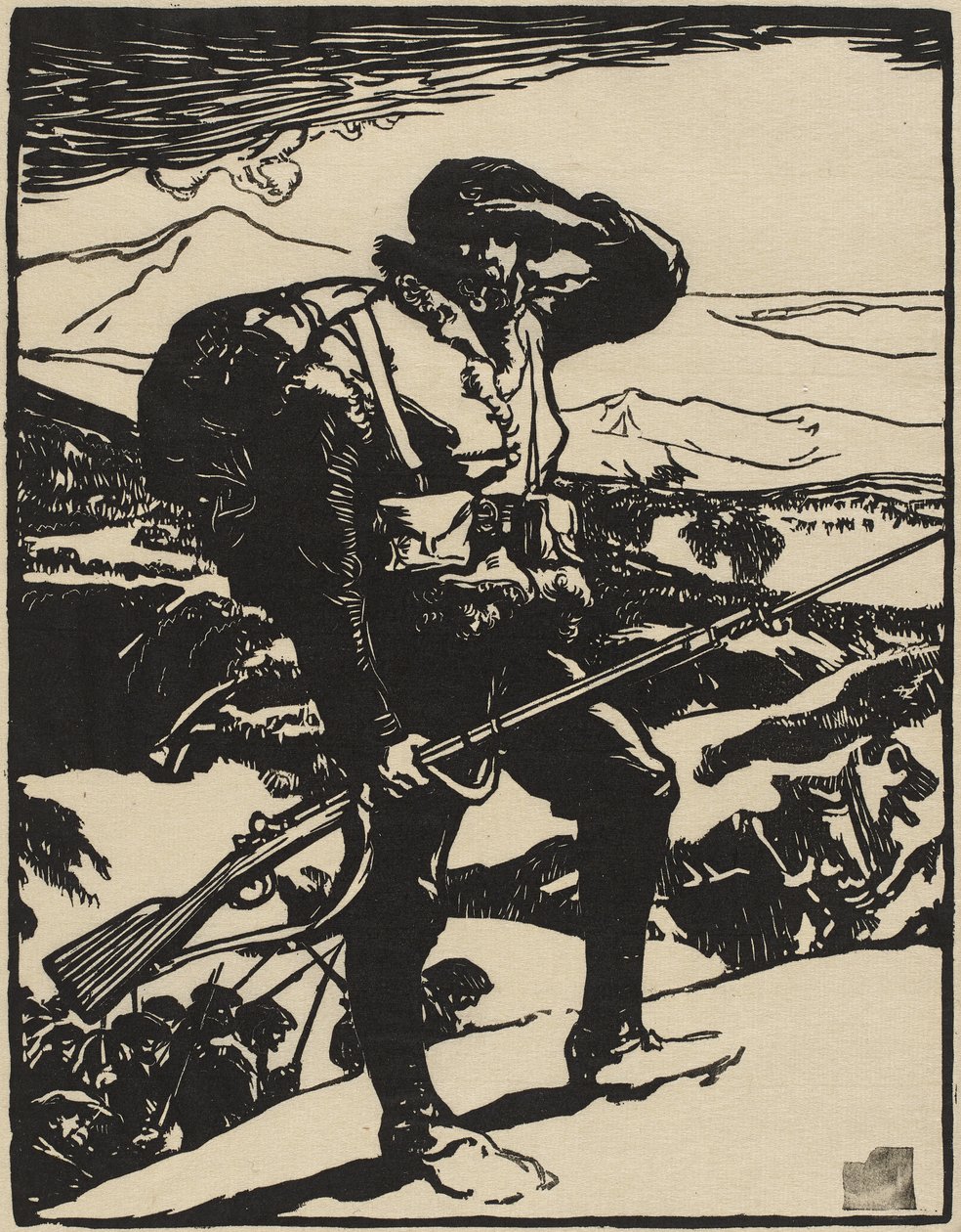 Looking at the Rhine Plain by Auguste Lepere