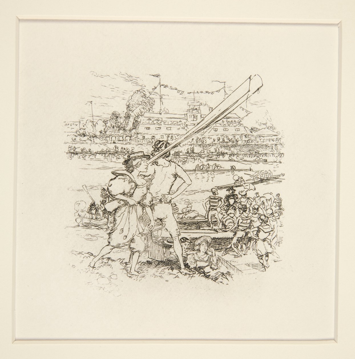 Riverside Party by Auguste Lepere
