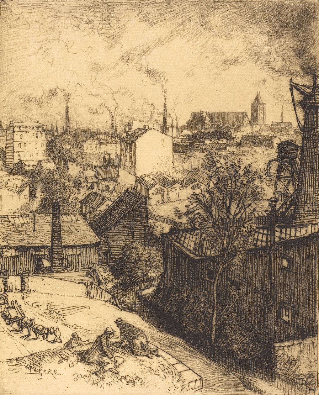 Souvenir of St. Denis by Auguste Lepere