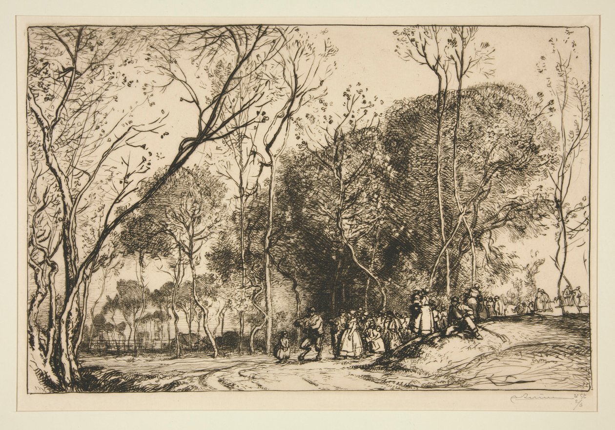 Summer in Saint-Martin, the Past Nuptials by Auguste Lepere
