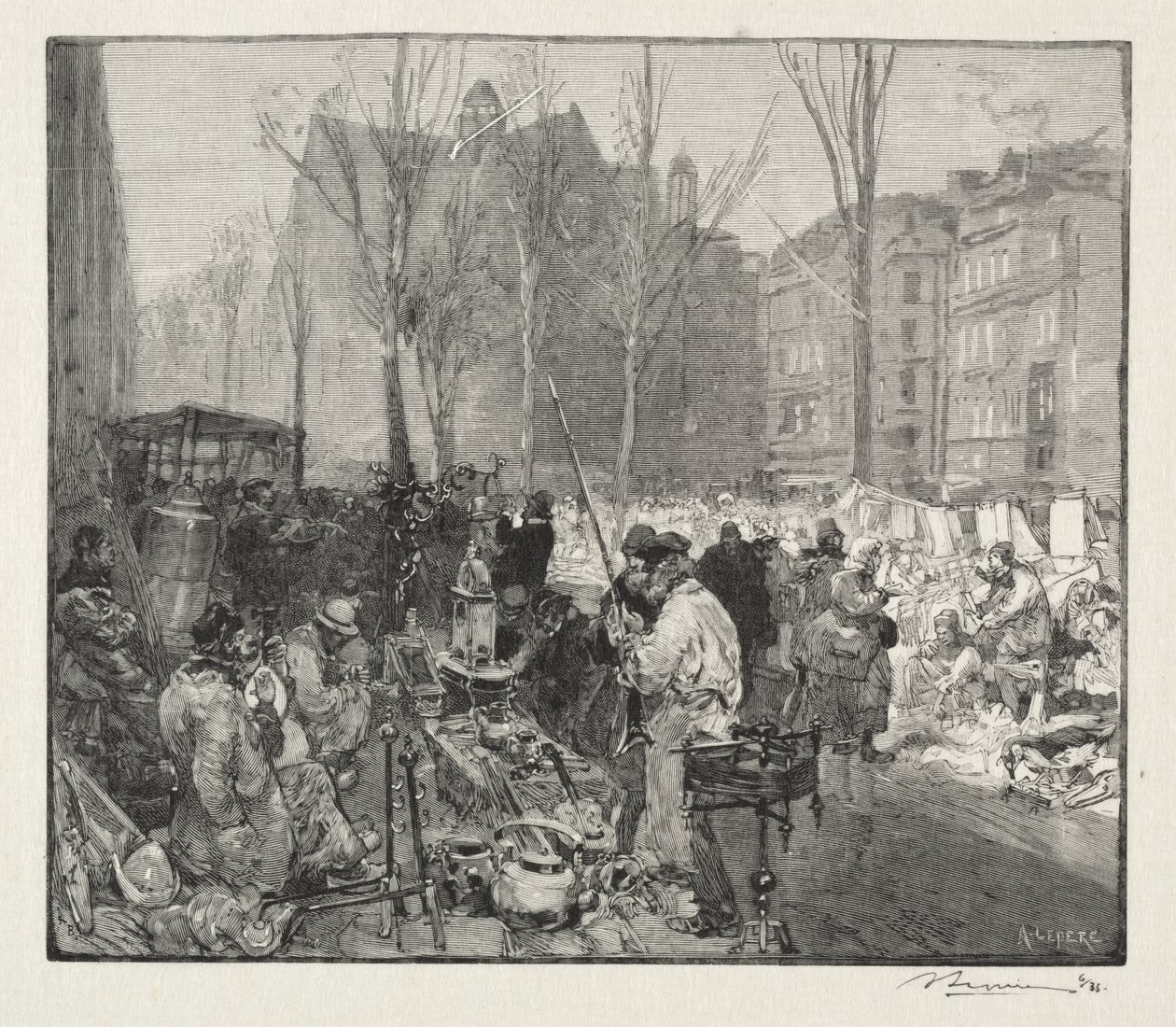 Scrap Market by Auguste Louis Lepère