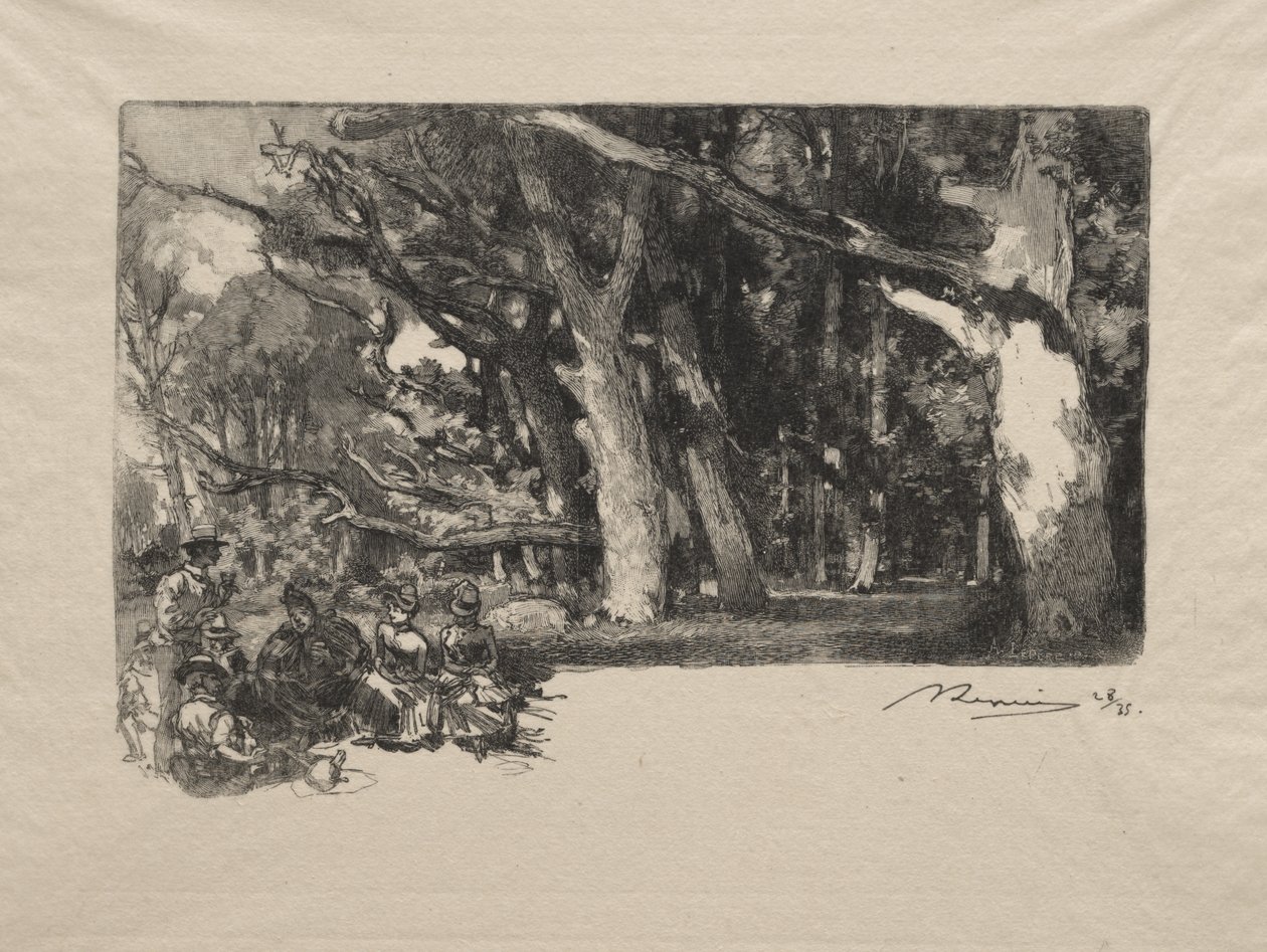 Noon in the Woods by Auguste Louis Lepère