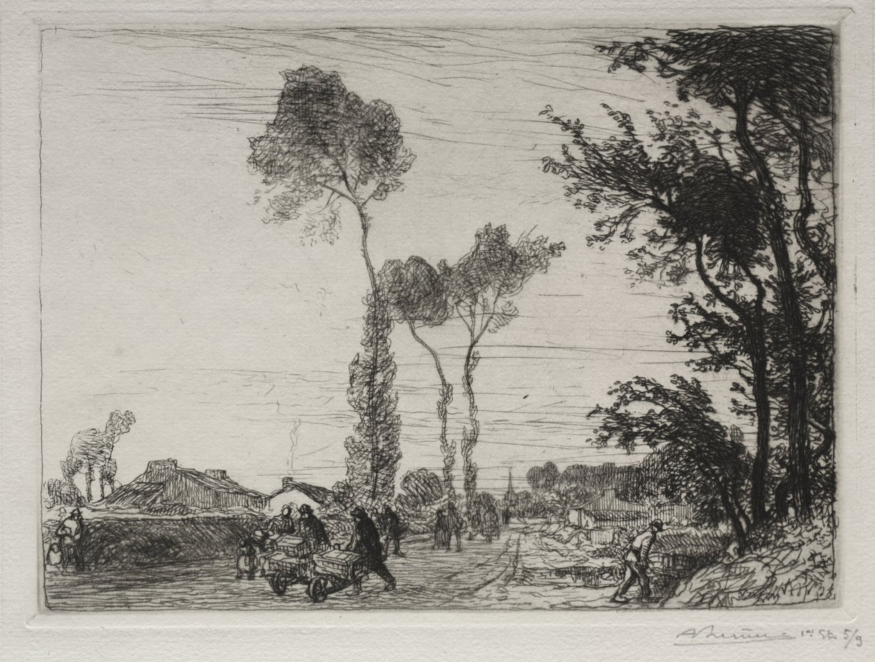 Return from the Market of St. Jean-de-Mont by Auguste Louis Lepère