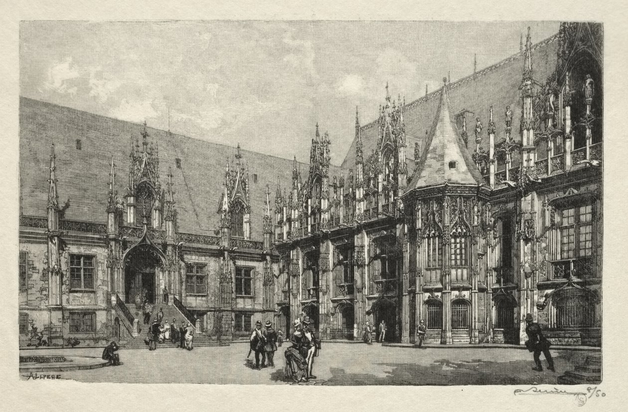 Rouen Illustrated: The Palace of Justice by Auguste Louis Lepère