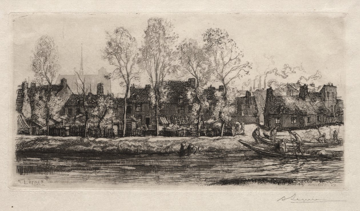 Amiens, the Banks of the Somme, 1907 by Auguste Louis Lepère