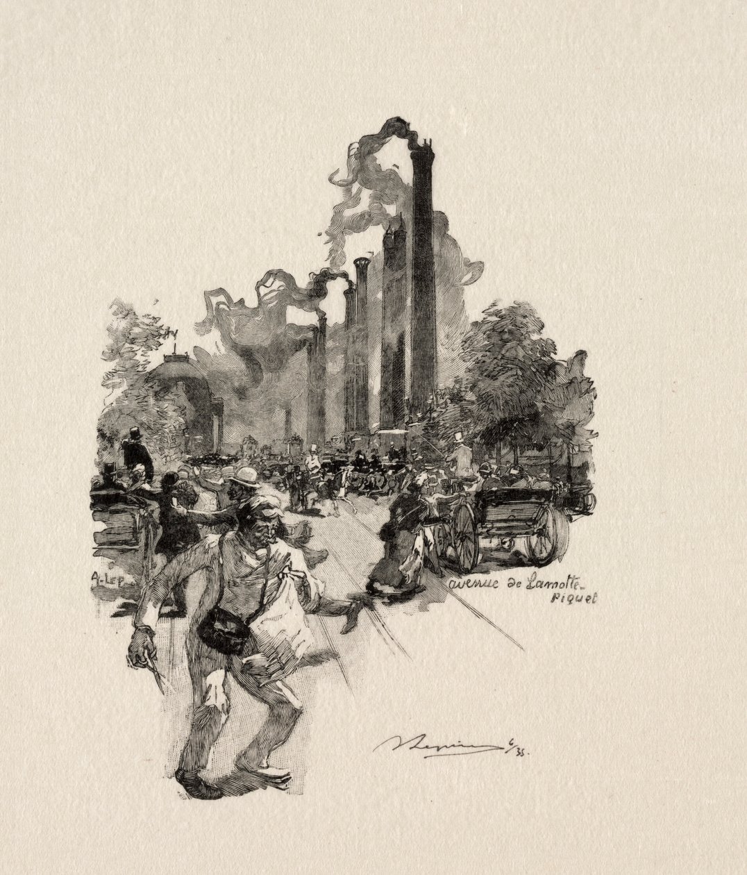 Avenue Lamotte - Piquet by Auguste Louis Lepère