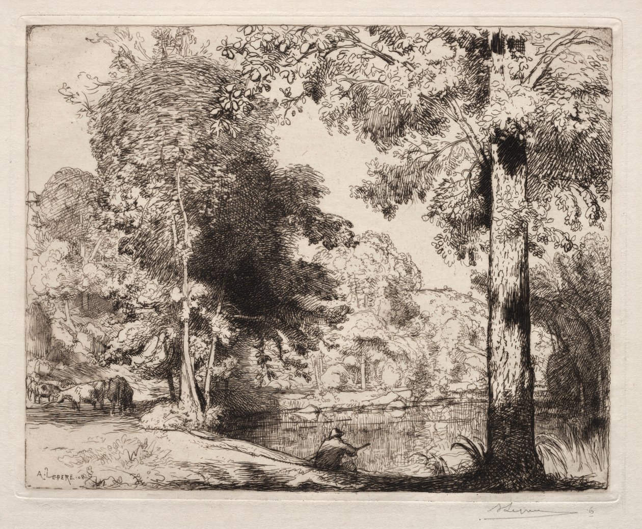 Bords de la Vie, 1908 by Auguste Louis Lepère