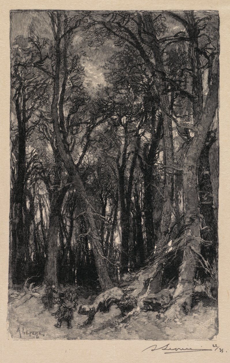 Fontainebleau Forest: Bas-Bréau by Auguste Louis Lepère