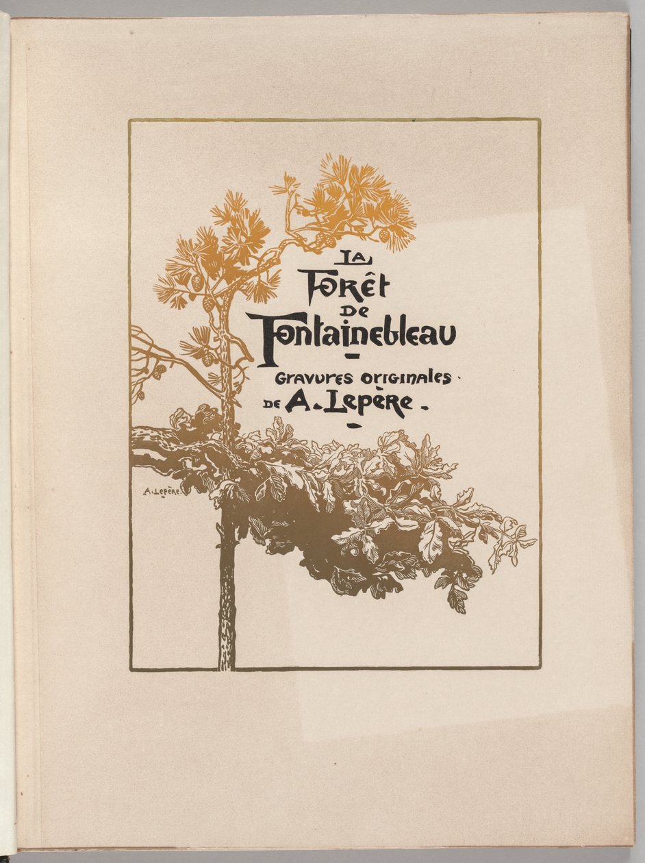 Fontainebleau Forest: Cover by Auguste Louis Lepère