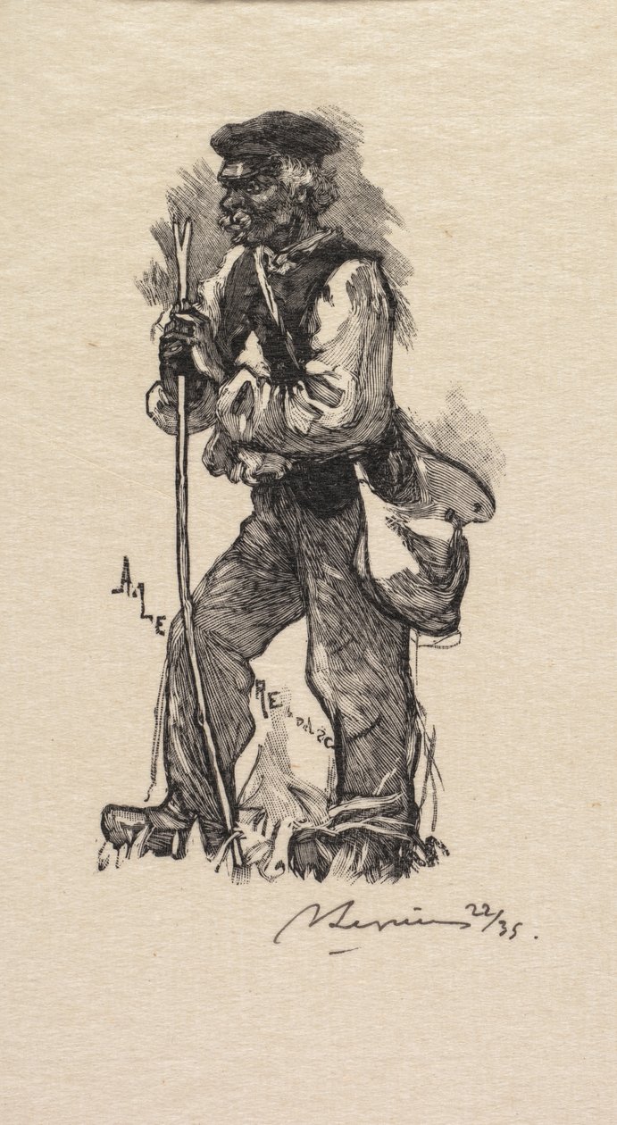 Fontainebleau Forest: Serpent Merchant by Auguste Louis Lepère