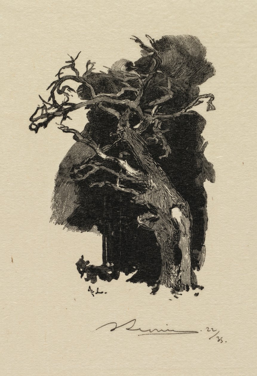 Fontainebleau Forest: The Raging One by Auguste Louis Lepère
