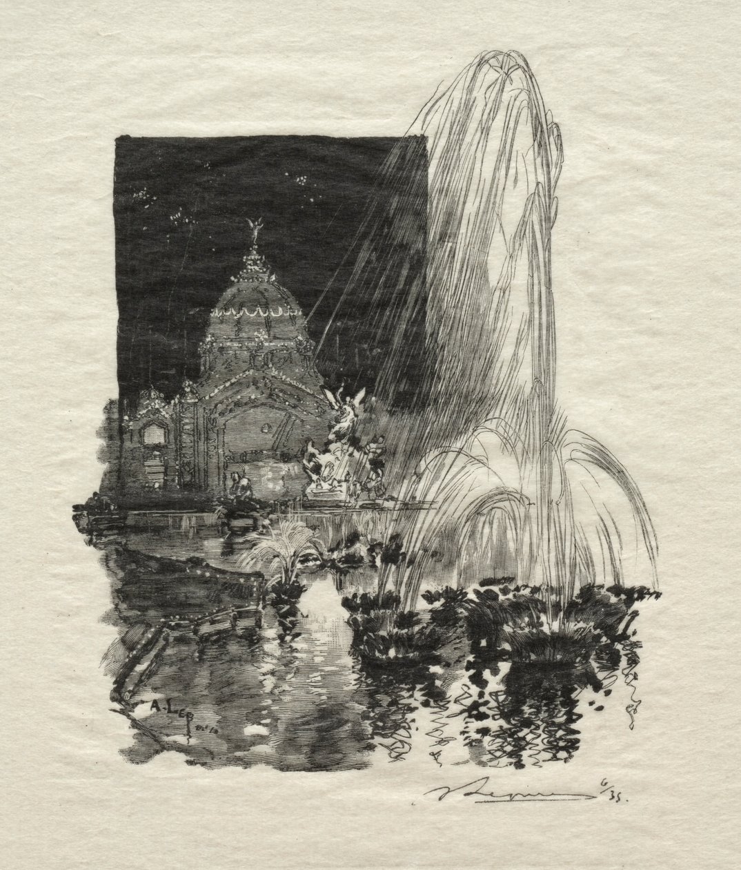 Fontaines Lumineuses by Auguste Louis Lepère