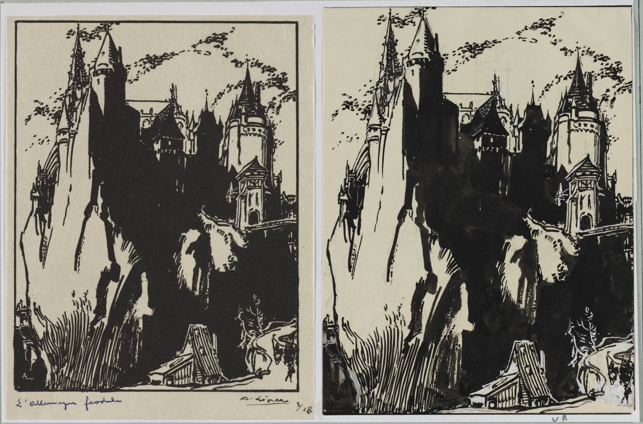 Feudal Germany by Auguste Louis Lepère