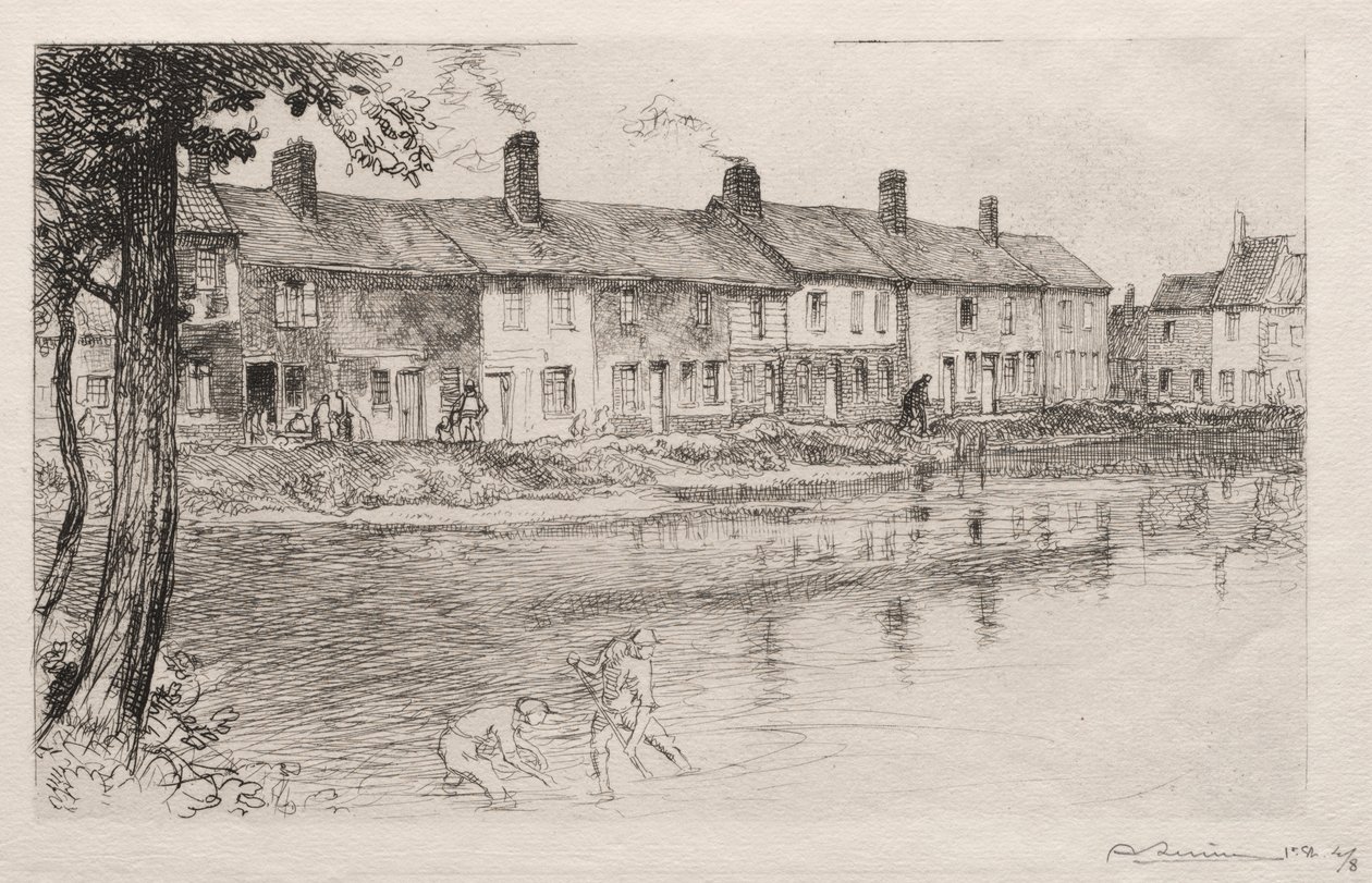 The Pond of the Prairie, Crèvecoeur by Auguste Louis Lepère