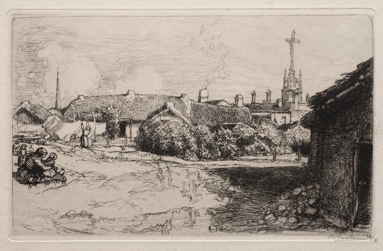The Calvary, St. Jean-de-Mont by Auguste Louis Lepère