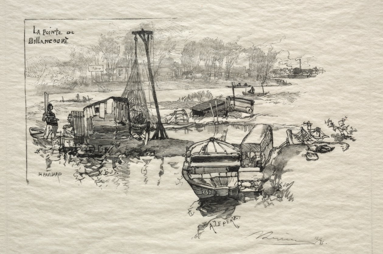 The Point of Billancourt by Auguste Louis Lepère