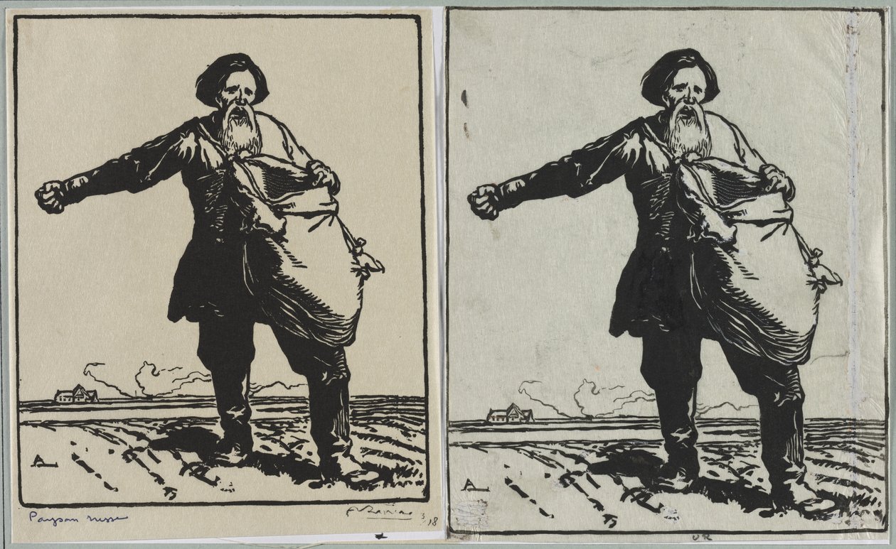 Russian Peasant by Auguste Louis Lepère