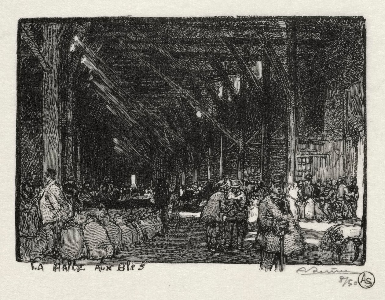 Rouen Illustré: La Halle aux Blés by Auguste Louis Lepère