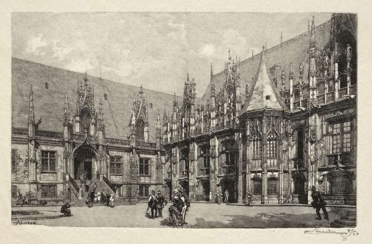 Rouen Illustrated: The Palace of Justice by Auguste Louis Lepère
