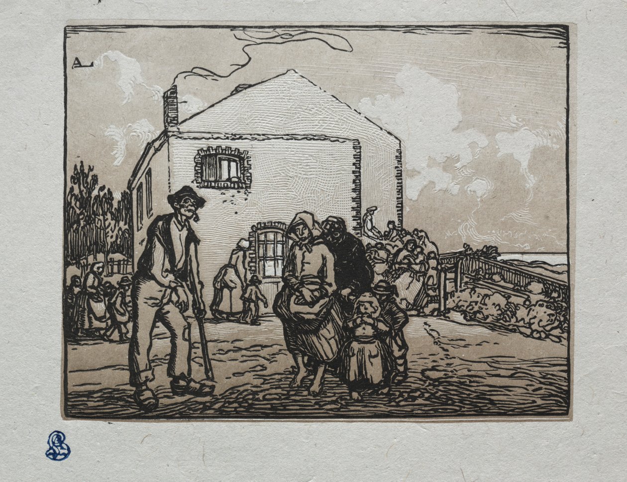 The Beggars at the Last House, 1905 by Auguste Louis Lepère