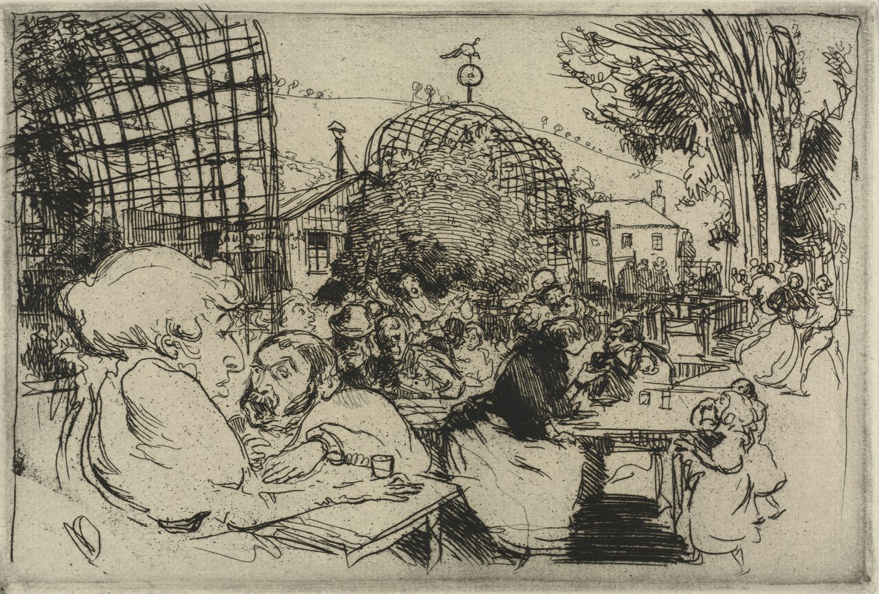 The Two Hunchbacks by Auguste Louis Lepère