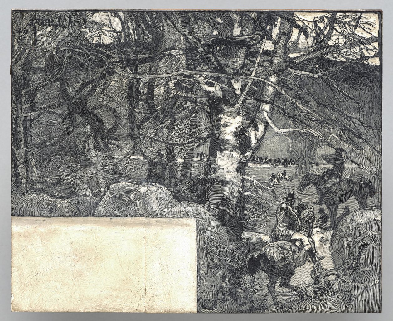 A Hunt, Mount Gérard by Auguste Louis Lepère