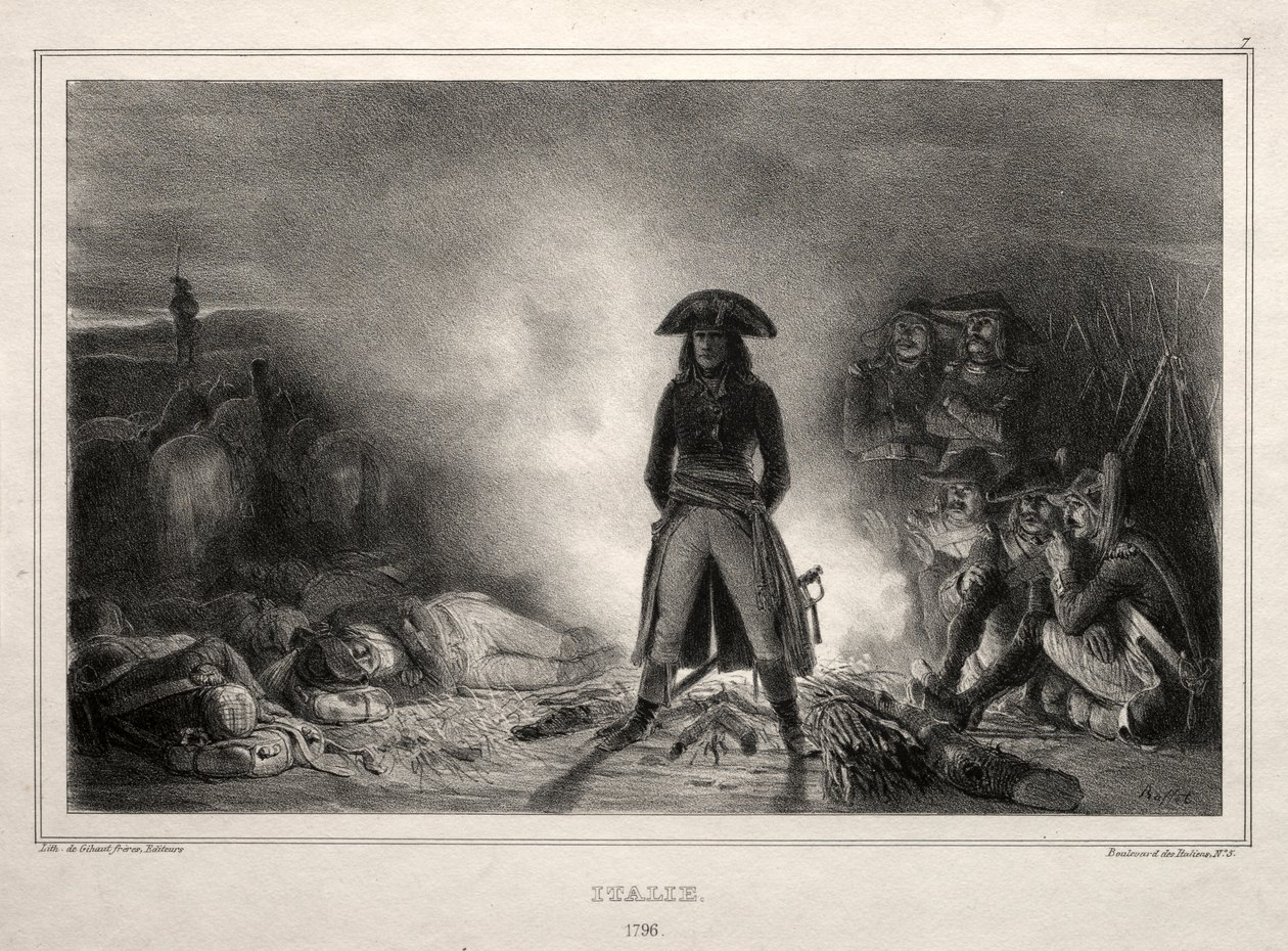 Album for 1836: Italy, 1796, Napoleon Bonaparte, 1836 by Auguste Raffet