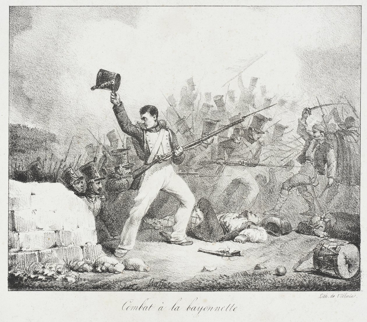 Bayonet Combat by Auguste Raffet