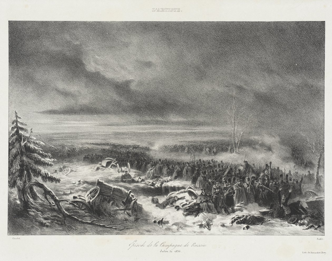 Episode from the Russian Campaign - Salon of 1836 by Auguste Raffet