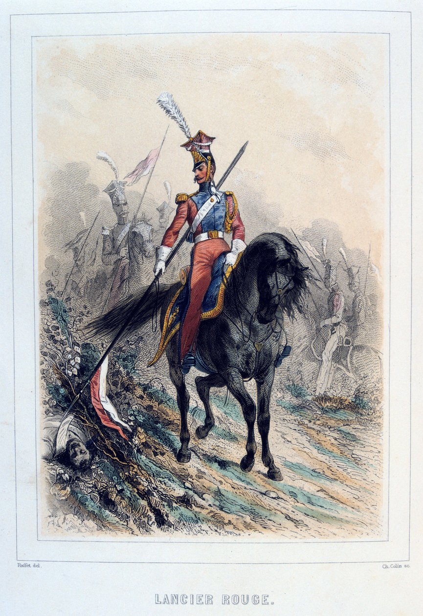 Red Lancer, 1859 by Auguste Raffet