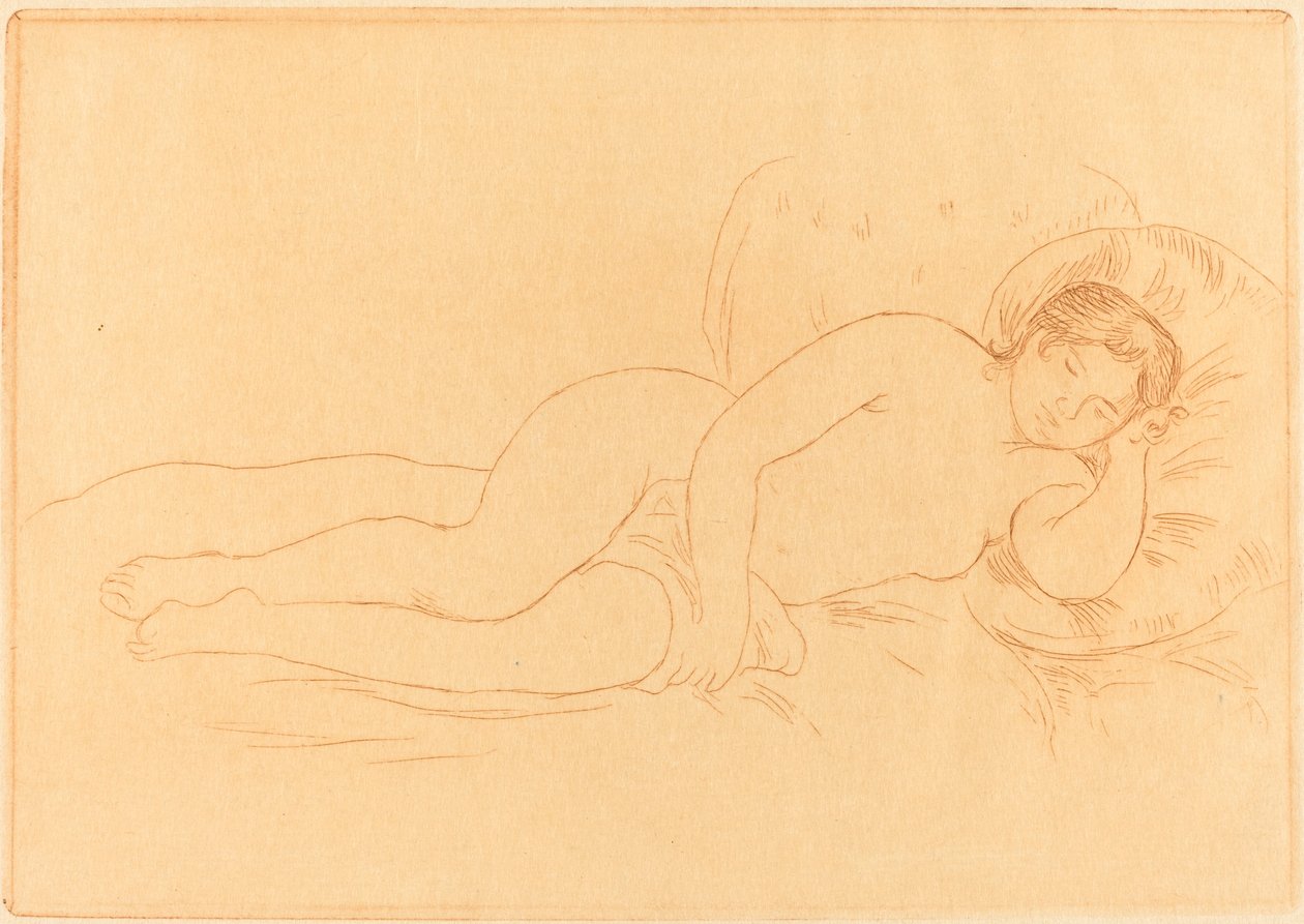 Female Nude Reclining by Auguste Renoir