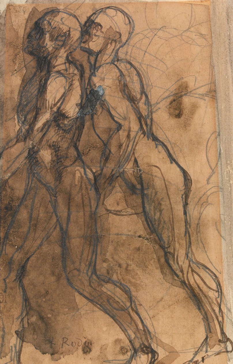 The Shades Approaching Dante and Virgil by Auguste Rodin