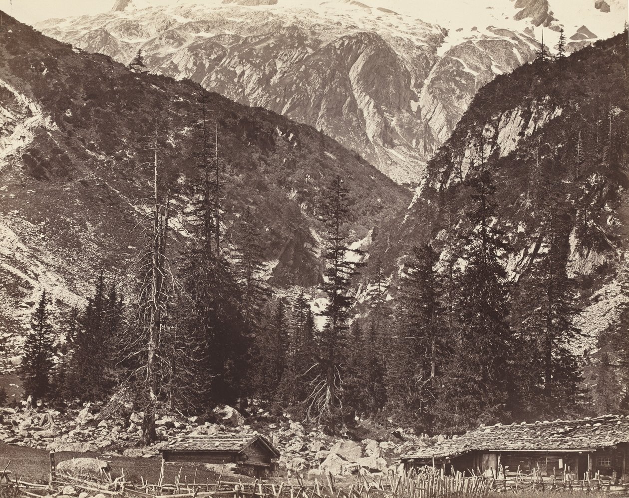 Chalet de Handeck, Hasli Valley, Canton Bern, Switzerland by Auguste Rosalie Bisson