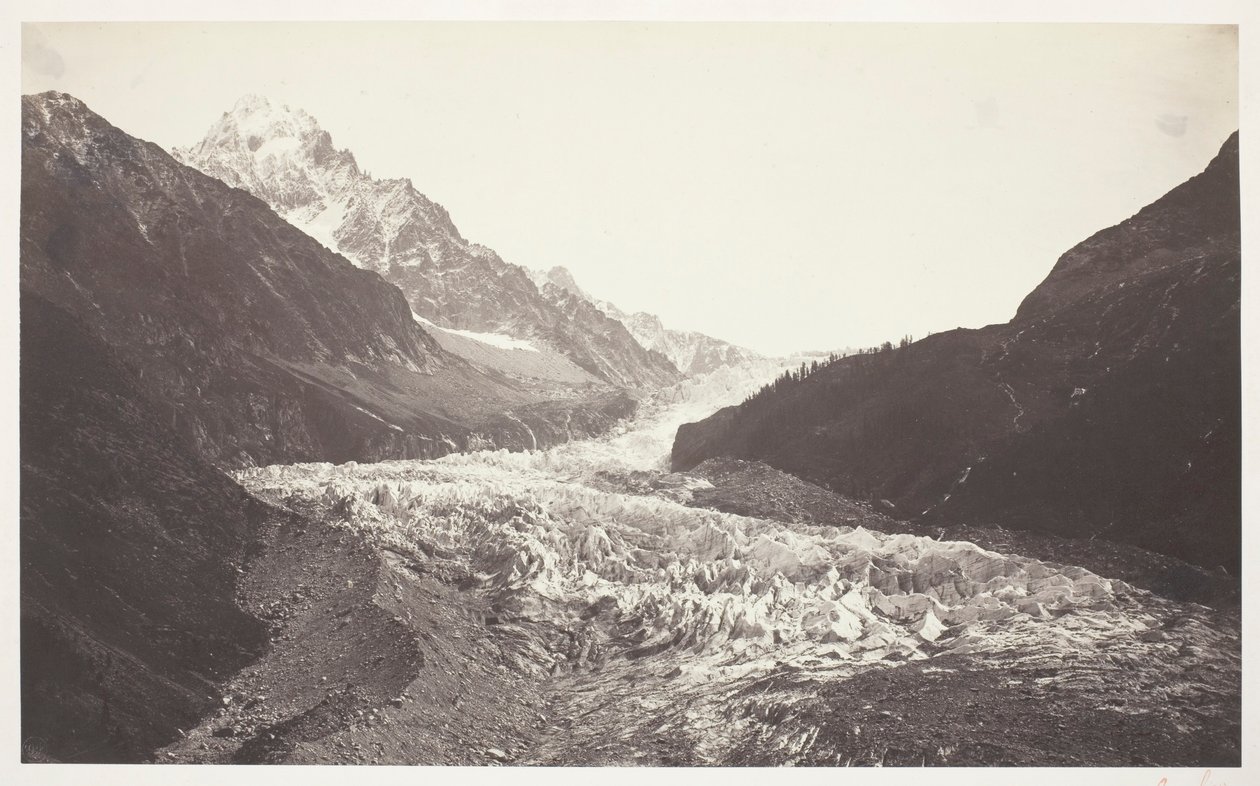 The Needle and the Argentières Glacier by Auguste Rosalie Bisson