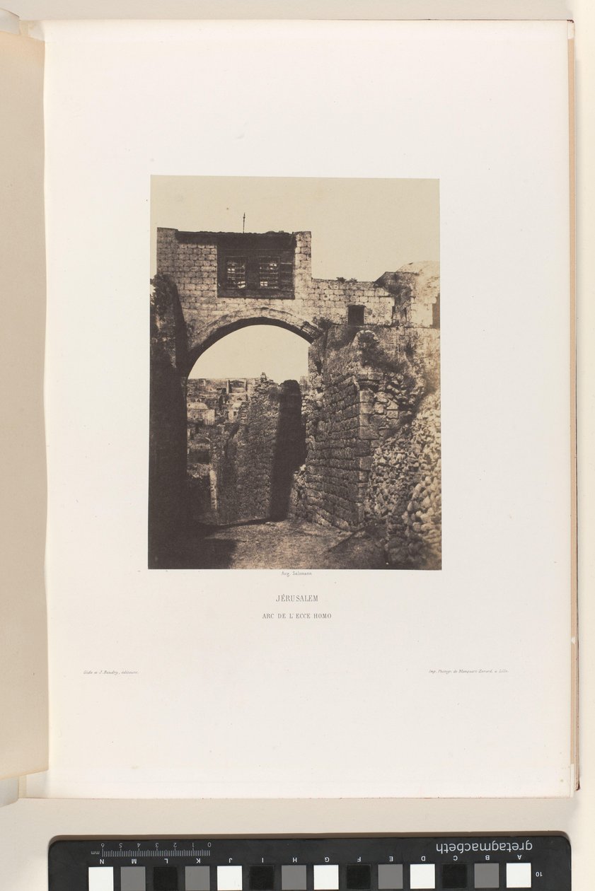 Ecce Homo Arch, Jerusalem by Auguste Salzmann