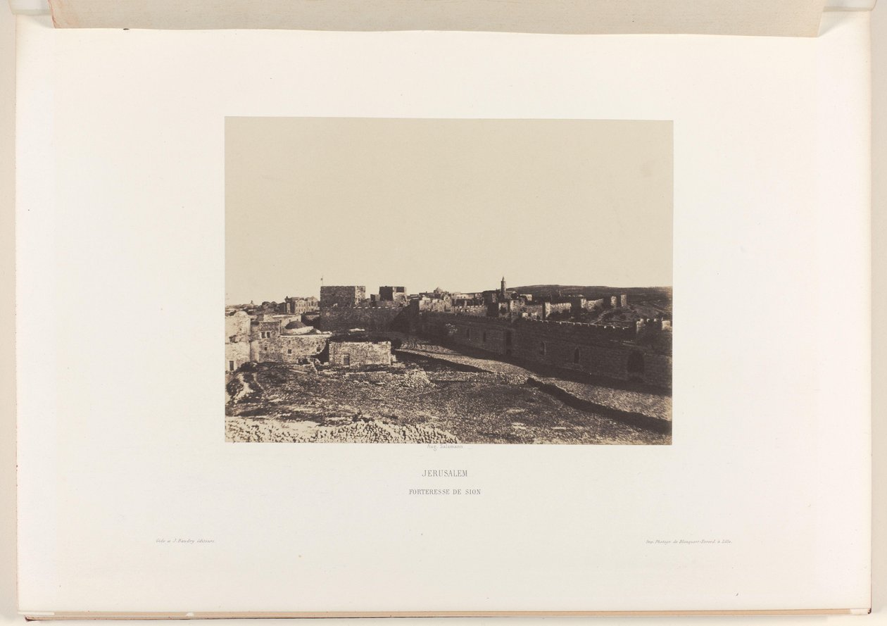View of Jerusalem from Zion by Auguste Salzmann