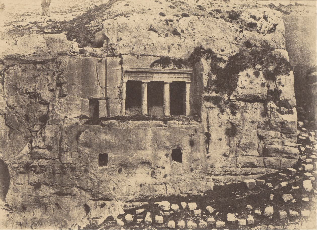 Jerusalem. Valley of Josaphat. Tomb of Saint James by Auguste Salzmann