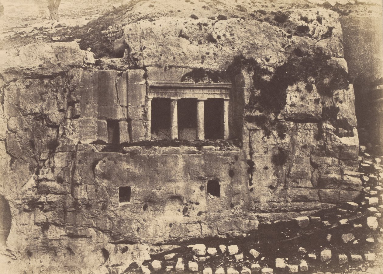 Jerusalem. Valley of Josaphat. Tomb of Saint James by Auguste Salzmann