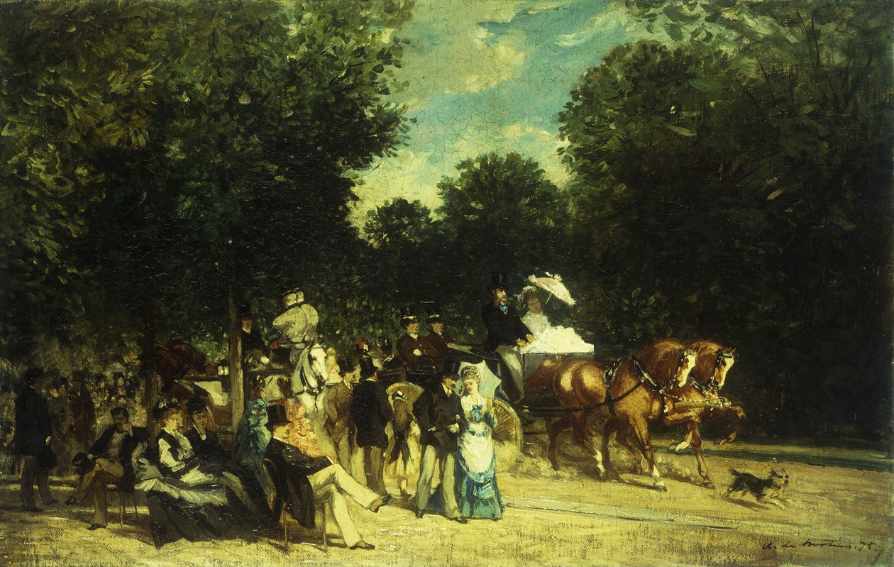 A Day in the Park by Auguste de Molins