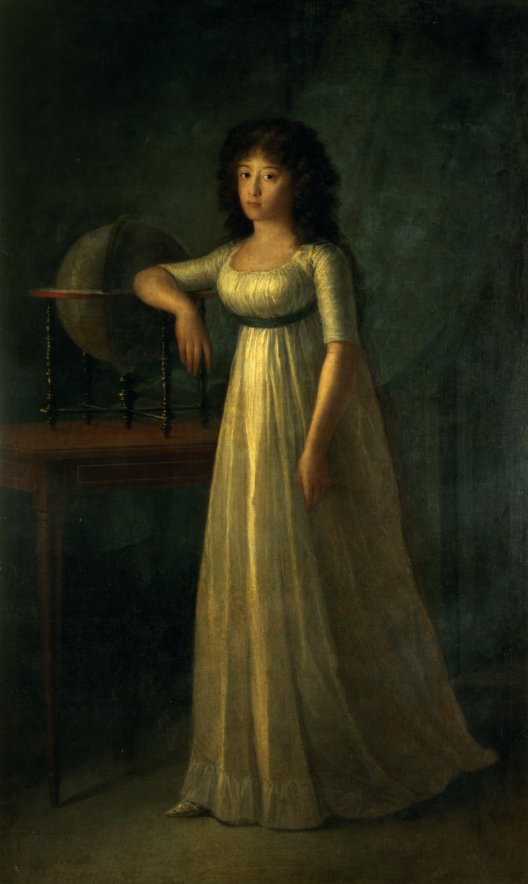 Donna Joaquina Tellez-Giron, Daughter of the Duke and Duchess of Osuna by Augustin Esteve